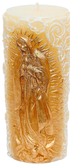 Kanica Virgen de Guadalupe Candle Protects The Family Union